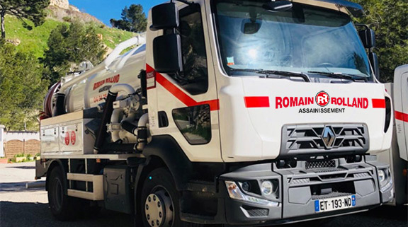 Camion assainissement Romain Rolland Marseille