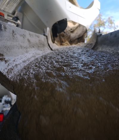 Neutralisation au béton d'une cuve à fioul